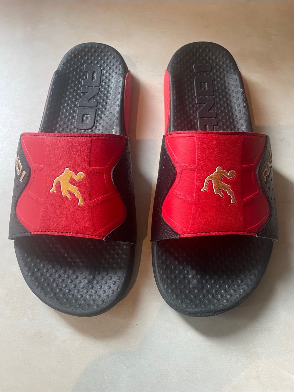 AND1 Essential Molded Footbed Sport Slides Sandals US Men's Size 11 Logos